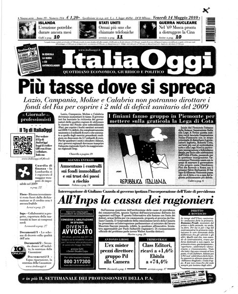 Italia oggi : quotidiano di economia finanza e politica